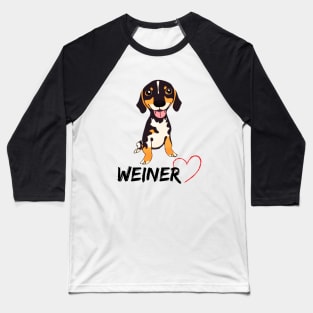 Weiner Love Baseball T-Shirt